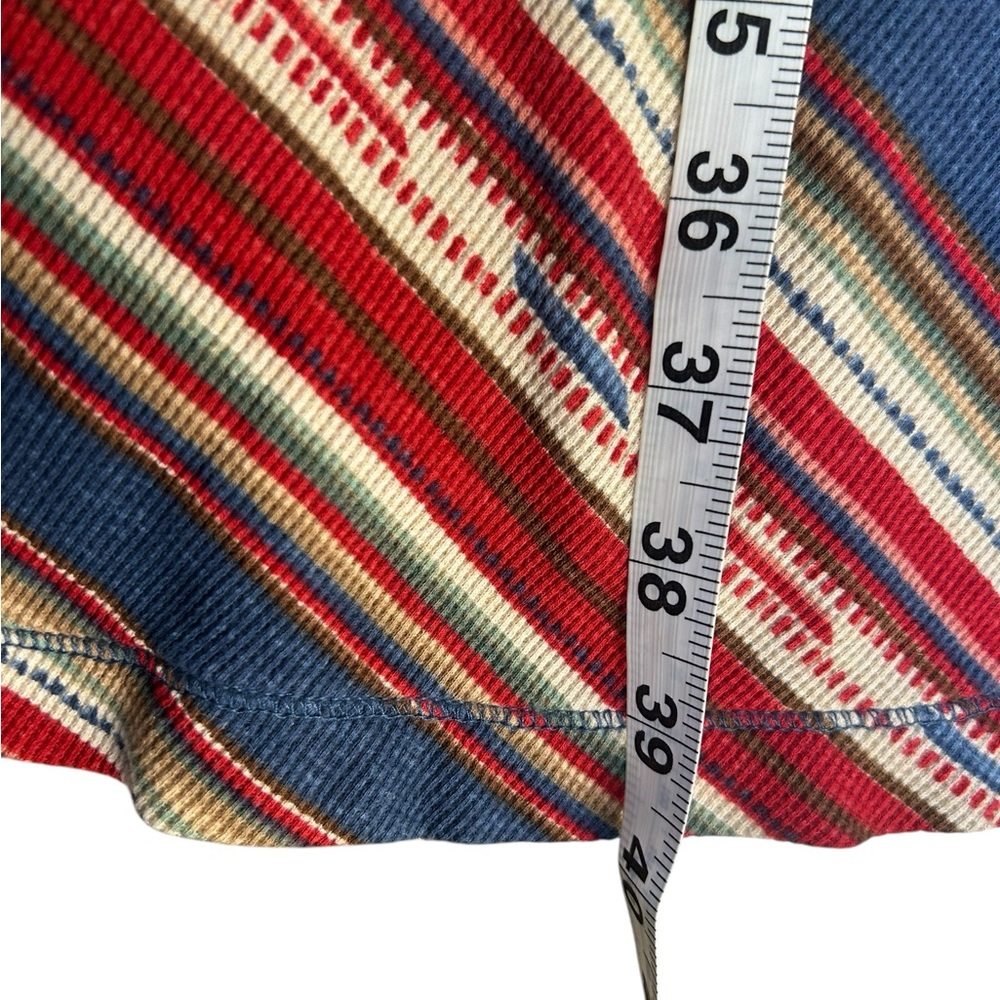 Ralph Lauren LRL Jeans Co. Southwestern Aztec Striped Drop-Waist Midi Dress 2X - Picture 9 of 11